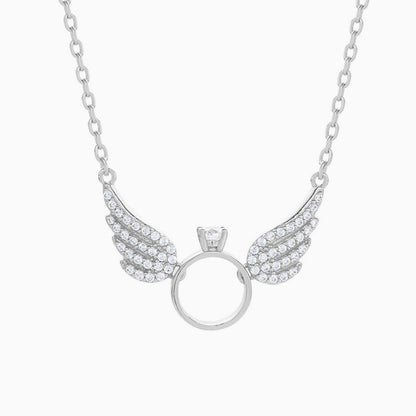 Angel Wings Ring Necklace